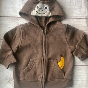 Jumping Beans 9 Mo Hooded Full Zip Sweatshirt